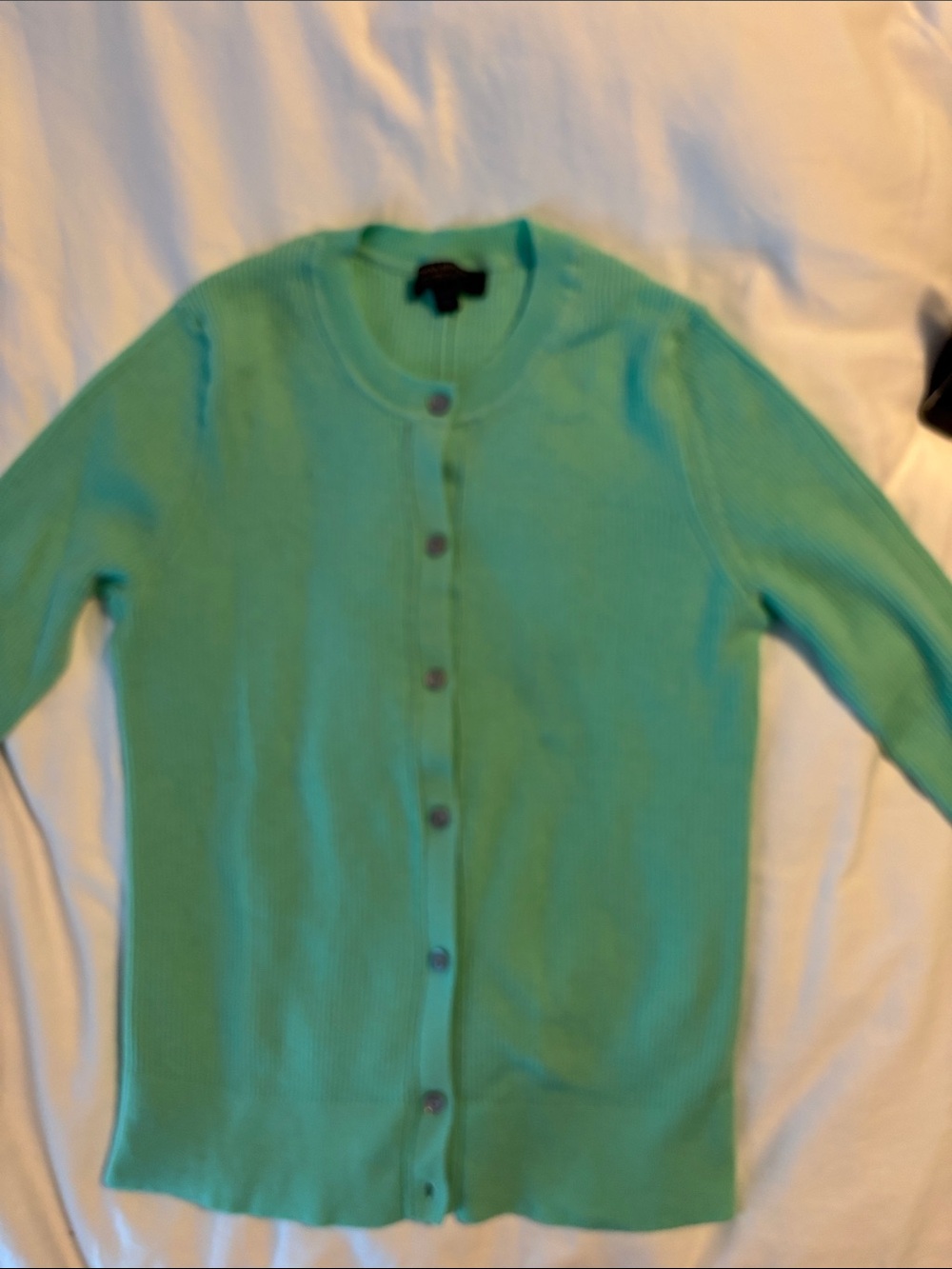 Banana Republic Mint Green Button-Front Cardigan